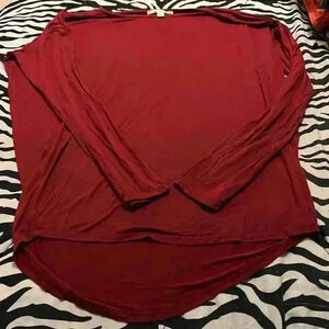 Burgundy Long Sleeve Shirt